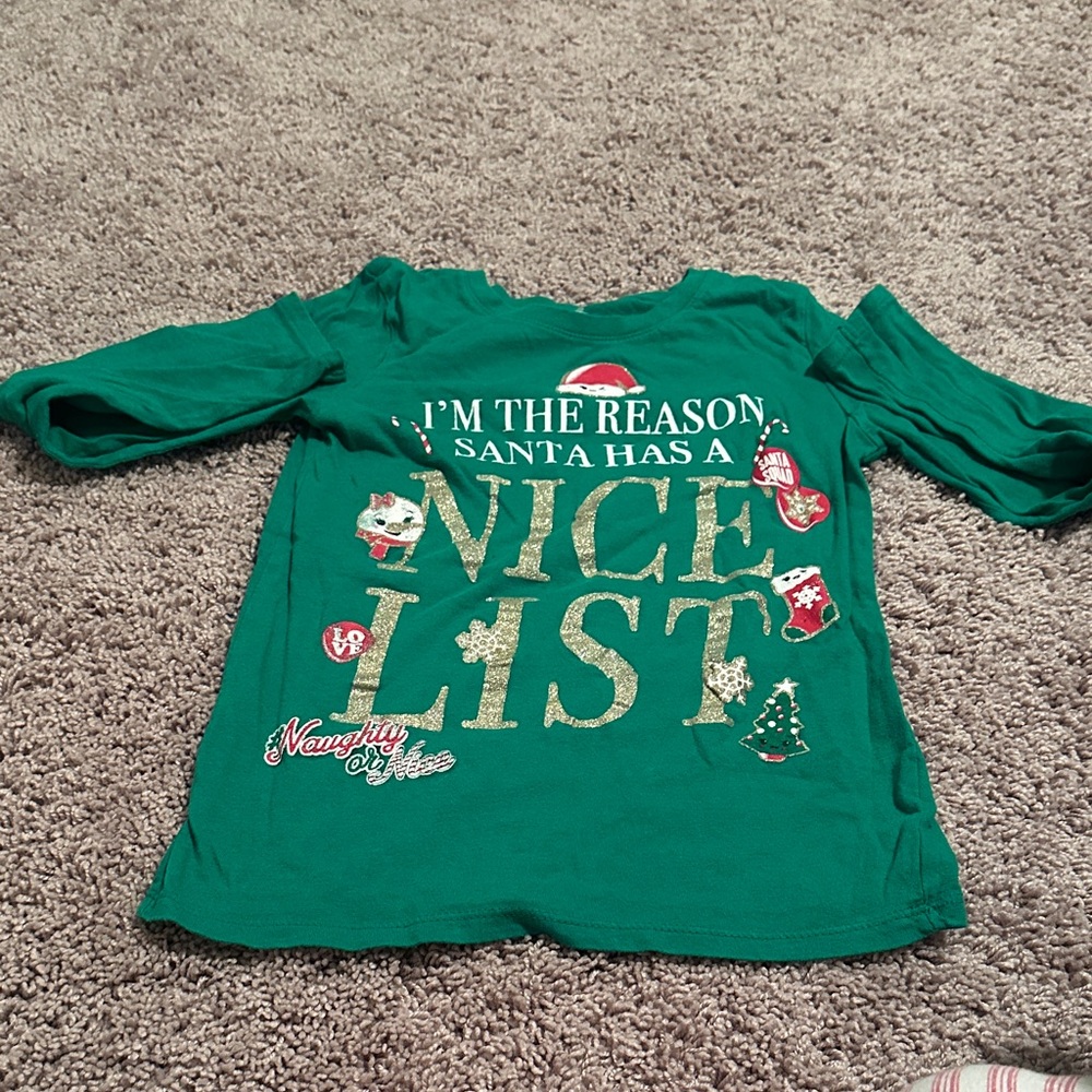 Christmas long sleeve tee size 7/8